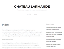 Tablet Screenshot of chateau-larmande.com